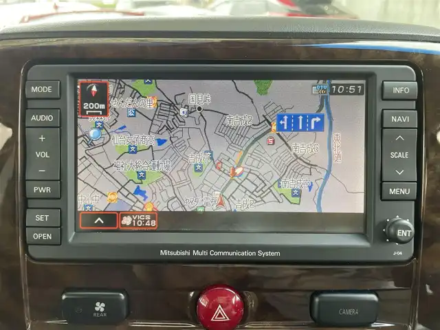 三菱 デリカＤ：５ シャモニー 宮城県 2009(平21)年 7万km ディープブラックマイカ ４ＷＤ/寒冷地仕様車　/ワンオーナー　/純正ＨＤＤナビゲーション　/　ーワンセグテレビ/　ーFM/AM/　ーCD/DVD/クルーズコントロール　/両側パワースライドドア　/バック・フロント・サイドカメラ　/パドルシフト/純正フロアマット/横滑り防止/スマートキー/スペアキー2本/電動格納ミラー/前席シートヒーター/D席パワーシート/社外アルミホイール付きスタッドレスタイヤ積載/　（225/55　18インチ　溝６ｍｍ）