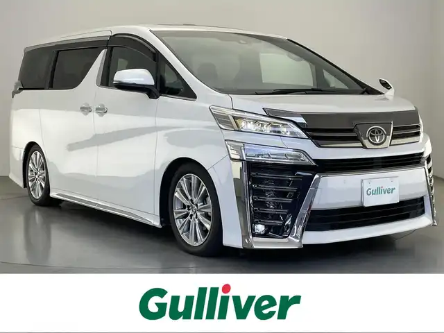 トヨタ ヴェルファイア Z ゴールデンアイズ 愛知県 2021(令3)年 4万km ホワイトパールクリスタルシャイン 純正ディスプレイナビ　フルセグＴＶ　ミラキャスト　ツインムーンルーフ　パワーバックドア　ハーフレザーシート　両側パワースライドドア　セーフティセンス　衝突軽減　追従クルコン　LEDオートライト　禁煙車