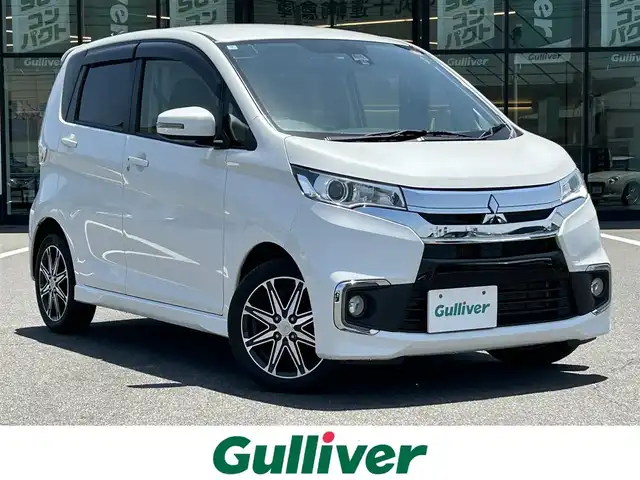 三菱 ｅＫカスタム T　セーフティPKG 岡山県 2018(平30)年 6.1万km シルキーホワイト 社外ナビ　/全方位カメラ　/衝突軽減/クルーズコントロール　/横滑り防止　/シートヒーター　/アイドリングストップ　　/ＵＳＢ入力端子　/オートライト　/オートマチックハイビーム　/純正AW　/LED　/Bluetooth