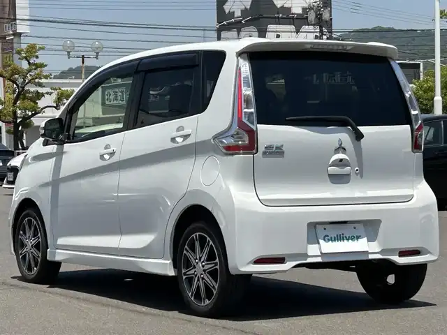 三菱 ｅＫカスタム T　セーフティPKG 岡山県 2018(平30)年 6.1万km シルキーホワイト 社外ナビ　/全方位カメラ　/衝突軽減/クルーズコントロール　/横滑り防止　/シートヒーター　/アイドリングストップ　　/ＵＳＢ入力端子　/オートライト　/オートマチックハイビーム　/純正AW　/LED　/Bluetooth