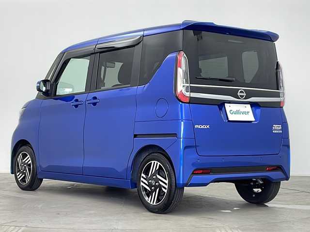日産 ルークス HWS X プロパイロットED 鹿児島県 2024(令6)年 0.2万km オーシャンブルーP 純正９型ナビ/（フルセグ/Bluetooth/SD）/プロパイロット　/アラウンドビューモニター/バックカメラ/前後ドライブレコーダー　/ビルドインＥＴＣ　/エマージェンシーブレーキ　/両側パワースライドドア/電子パーキング　/オートホールド　/デジタルインナーミラー/LEDヘッドライト/オートライト/オートマチックハイビーム/純正アルミホイール/USB入力端子/アイドリングストップ/プッシュスタートボタン/スマートキー