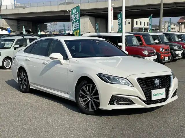 トヨタ クラウン ハイブリッド S Cパッケージ 石川県 2020(令2)年 2.6万km ホワイトパールクリスタルシャイン メーカー純正ナビ/フルセグTV/バックカメラ/トヨタセーフティセンス/レーダークルーズ/ETC/ブラインドスポットモニター/LEDヘッドライト/純正アルミホイール/スマートキー/プッシュスタート/クリアランスソナー/パドルシフト/保証書