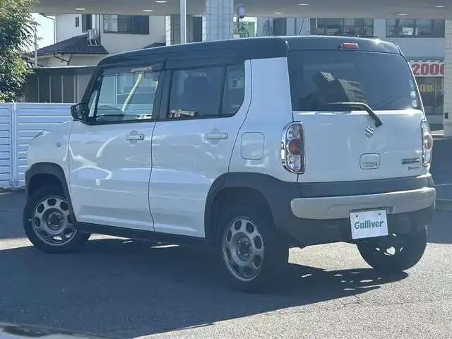 スズキ ハスラー G 群馬県 2015(平27)年 4.2万km クリスタルホワイトパール/ブラック2トーン 純正ナビ(FM・AM/SD)/ワンセグテレビ/ビルトインETC/横滑り防止装置/衝突被害軽減システム/アイドリングストップ/オートライト/電格ミラー/ダブルエアバック/シートヒーター(D席)/スマートキー×2/プッシュスタート/純正アルミホイール/純正フロアマット/保証書/取扱説明書