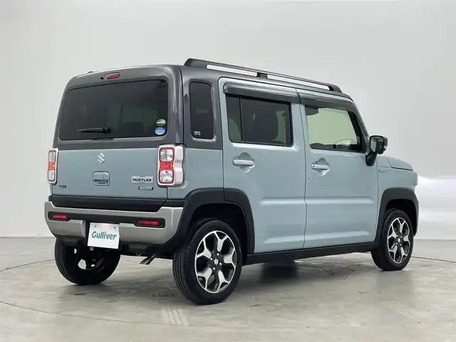 スズキ ハスラー Jスタイル ターボ 埼玉県 2020(令2)年 0.4万km オフブルーメタリック/ガンメタリック2トーンルーフ 純正９インチナビ　全方位モニター　前後ドライブレコーダー　セーフティサポート　アダプティブクルーズコントロール　シートヒーター　純正アルミホイール　スマートキー　オートライト　ＬＥＤヘッドライト　ＴＶ