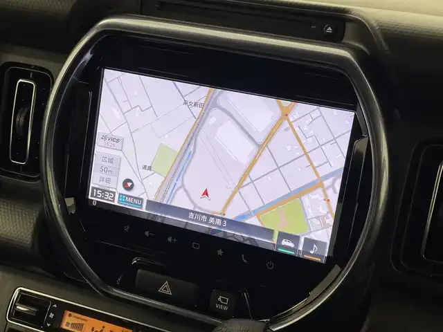 スズキ ハスラー Jスタイル ターボ 埼玉県 2020(令2)年 0.4万km オフブルーメタリック/ガンメタリック2トーンルーフ 純正９インチナビ　全方位モニター　前後ドライブレコーダー　セーフティサポート　アダプティブクルーズコントロール　シートヒーター　純正アルミホイール　スマートキー　オートライト　ＬＥＤヘッドライト　ＴＶ