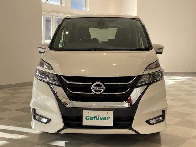 日産 セレナ ハイウェイスターVセレクションⅡ 福井県 2019(平31)年 7.1万km ブリリアントホワイトパール 純正9インチSDナビ/フルセグTV/BT/BD/DVD/CD/USB/SD/アラウンドビューモニター/フリップダウンモニター/プロパイロット/エマージェンシーブレーキ/前後ソナー/車線逸脱警報/車線逸脱防止支援システム/標識認識システム/パーキングアシスト/ETC/ドライブレコーダー/デジタルインナーミラー/両側パワースライドドア/オートライト/LEDヘッドライト/純正16インチアルミホイール/プッシュスタート/スマートキー/純正フロアマット