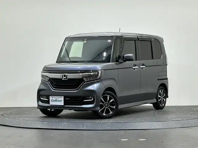 ホンダ Ｎ ＢＯＸ カスタム G L ホンダセンシング 愛媛県 2018(平30)年 4.6万km シャイニンググレーM 社外ナビ/（ＣＤ／ＤＶＤ／ＴＶ／ＢＴ）/バックカメラ　/片側パワースライドドア　/プッシュスタート/ＬＥＤライト　/純正１４インチアルミ/ETC