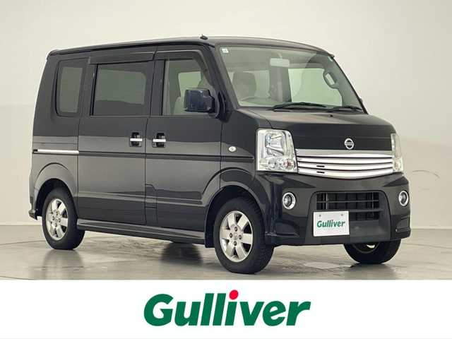 日産 ＮＶ１００クリッパー リオ E 滋賀県 2014(平26)年 3.9万km ブルーイッシュブラック 禁煙車/ターボ車/社外メモリナビ【CD/USB/ワンセグ】/片側パワースライドドア/オートエアコン/電動格納ミラー/リモコンキー/スペアキー/フロアマット/パワステ