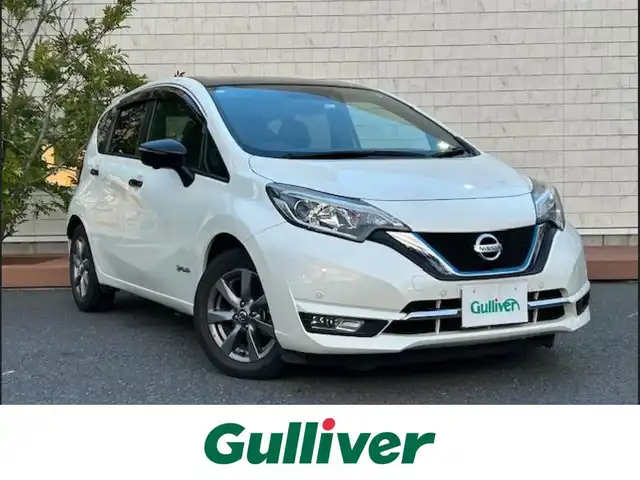 日産 ノート e－パワー メダリスト Bアロー 茨城県 2019(令1)年 2.5万km パール 純正ナビ/（FM/AM/BT/フルセグ） /アラウンドビューモニター /LEDヘッドライト /レーダークルーズコントロール /ドライブレコーダー /デジタルインナーミラー /オートライト /スマートキー /純正AW /ETC/プッシュスタート/衝突軽減ブレーキ/コーナーセンサー