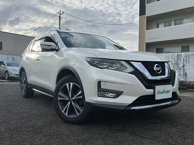 日産 エクストレイル 20X 宮崎県 2018(平30)年 14.8万km ホワイト SDナビ（Bluetooth/CD/ワンセグTV）/バックカメラ/ETC/LEDヘッドライト/純正フロアマット