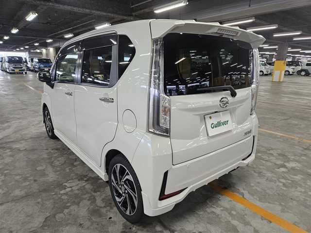 ダイハツ ムーヴ カスタム RS ハイパーLTD SAⅢ 宮城県 2019(令1)年 2.6万km パールホワイトⅢ 純正ナビ(Bluetooth/CD/DVD)/フルセグTV/バックカメラ/ビルトインETC/コーナーセンサー/スマートアシスト3/・衝突回避支援ブレーキ機能/・衝突警報機能/・車線逸脱警報機能/・誤発進抑制制御機能(前後)/・先行車発進お知らせ機能/・オートハイビーム/IC付ターボ/LEDヘッドランプ/オートライト/オートエアコン/本革巻きステアリング/ステアリングスイッチ/ファブリック/合皮コンビシート/運転席シートヒーター/純正15インチアルミホイール/キーフリーシステム/プッシュボタンスタート/禁煙車