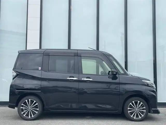 トヨタ ルーミー カスタムG－T 大阪府 2022(令4)年 2.9万km ブラックマイカメタリック 純正９インチナビ　/   フルセグTV/CD/DVD/Bluetooth　/パノラミックビューモニター/スマートアシスト/フロントコーナーセンサー　　/前席シートヒーター　/両側パワースライドドア　/レーダークルーズコントロール/レーンキープアシスト　/アイドリングストップ　/前後ドライブレコーダー/純正15インチアルミホイール/ターボ車　/ＥＴＣ　/ＬＥＤ
