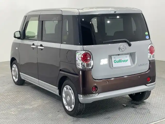 ダイハツ ムーヴ キャンバス G ブラックインテリア リミテッド SAⅢ 栃木県 2019(平31)年 4万km スムースグレーマイカメタリック/プラムブラウンクリスタルマイカ 2トーン 純正ナビ/（CD/DVD/フルセグ/Bluetooth/SD/HDMI）/全方位カメラ/スマートアシストIII/ETC/両側パワースライドドア/禁煙車/２トーン/オートライト/LEDヘッドライト/横滑り防止装置/スマートキー/プッシュスタート/アイドリングストップ/ステアリングスイッチ/革巻きステアリング/電動格納ミラー/純正フロアマット