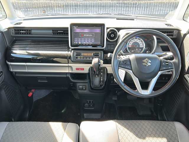 スズキ スペーシア カスタム HYBRID XS 茨城県 2020(令2)年 5.2万km スチールシルバーM 純正9インチSDナビ/エマージェンシーブレーキ/フルセグTV/両側パワースライドドア/シートヒーター/ハーフレザーシート/純正15インチアルミホイール/純正フロアマット/全方位カメラ/バックカメラ/サイドカメラ/LEDヘッドライト/オートライト/スマートキー