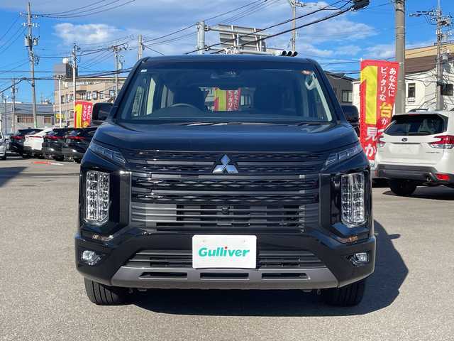 三菱 デリカＤ：５ シャモニー 石川県 2025(令7)年 0.1千km 黒Ⅱ 登録未使用車/禁煙車/4WD　/e-Assist/D:5専用アルパイン11位インチナビ/　　AM/FM/CD/DVD/フルセグ/BT/HDMI/USB/バックモニター/両側パワースライドドア/パワーバックドア/レーダークルーズコントロール/LEDオートライト/オートマチックハイビーム/ハーフレザーシート/前席シートヒーター/純正18インチアルミホイール/電動パーキングブレーキ/オートホールドブレーキ/パドルシフト/ハンドルヒーター/アイドリングストップ/ブラインドスポットモニター/スペアキー/スマートキー