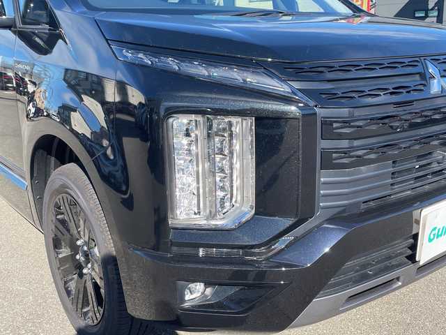 三菱 デリカＤ：５ シャモニー 石川県 2025(令7)年 0.1千km 黒Ⅱ 登録未使用車/禁煙車/4WD　/e-Assist/D:5専用アルパイン11位インチナビ/　　AM/FM/CD/DVD/フルセグ/BT/HDMI/USB/バックモニター/両側パワースライドドア/パワーバックドア/レーダークルーズコントロール/LEDオートライト/オートマチックハイビーム/ハーフレザーシート/前席シートヒーター/純正18インチアルミホイール/電動パーキングブレーキ/オートホールドブレーキ/パドルシフト/ハンドルヒーター/アイドリングストップ/ブラインドスポットモニター/スペアキー/スマートキー