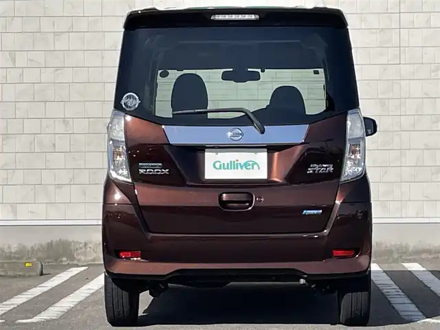 日産 デイズ ルークス ハイウェイスターX 宮崎県 2015(平27)年 9.3万km モカブラウンP 純正フルセグナビ/（MP-314D-W) （BT）（DVD再生）（CD再生）/アイドリングストップ/プッシュスタート/パーキングアシスト/パワーウィンドウ/パワーステアリング/純正フロアマット/純正LEDヘッドライト/コーナーセンサー/片側パワースライドドア/スマートキー/エアバックW/衝突被害軽減システム/盗難防止装置/横滑り防止装置/ABS/AAC/ETC