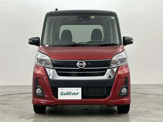 日産 デイズ ルークス ハイウェイスター Gターボ 福岡県 2018(平30)年 1.7万km スパークリングレッド/ブラック 純正ナビ（ＢＴ，フルセグＴＶ）　/全方位カメラ　/ＥＴＣ　/前方ドラレコ　/クルーズコントロール　/コーナーセンサー　/エマージェンシーブレーキ　/両側電動スライドドア　/ナノイー　/純正１５インチＡＷ　/ＬＥＤライト
