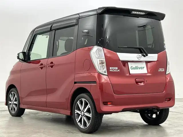 日産 デイズ ルークス ハイウェイスター Gターボ 福岡県 2018(平30)年 1.7万km スパークリングレッド/ブラック 純正ナビ（ＢＴ，フルセグＴＶ）　/全方位カメラ　/ＥＴＣ　/前方ドラレコ　/クルーズコントロール　/コーナーセンサー　/エマージェンシーブレーキ　/両側電動スライドドア　/ナノイー　/純正１５インチＡＷ　/ＬＥＤライト