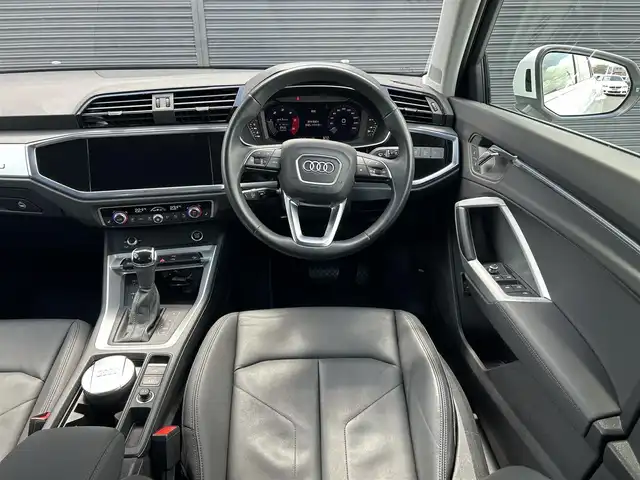 アウディ Ｑ３ 35TDIクワトロ アドバンスド 茨城県 2021(令3)年 3.9万km グレイシアホワイトメタリック ワンオーナー　/ベーシックＰＫＧ/・シートヒーター/・パワーシート/・パワーテールゲート/・オートホールド/・アドバンストキー　/アシスタンスＰＫＧ/・ＡＣＣ/・オートハイビーム/・サイドアシスト　/・レーンアシスト/３６０度カメラ　/パーキングエイド/黒革/ＬＥＤ　/純正１８ｉｎＡＷ　/ＥＴＣ2.0　/禁煙車