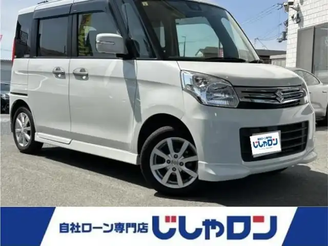 スズキ スペーシア X リミテッド 奈良県 2014(平26)年 10万km パールホワイト (株)IDOMが運営する【じしゃロン奈良店】の自社ローン専用車両になります。/こちらは現金またはオートローンご利用時の価格です。自社ローンご希望の方は別途その旨お申付け下さい