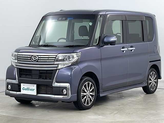 ダイハツ タント カスタム X トップED SA Ⅲ 道央・札幌 2017(平29)年 10.1万km メテオライトグレーイリュージョナルP 純正SDナビゲーション/CD・DVD・BT・フルセグTV/バックカメラ/HIDヘッドライト/オートマチックハイビーム/純正エンジンスターター/ハーフレザーシート/ウィンカーミラー/アイドリングストップ