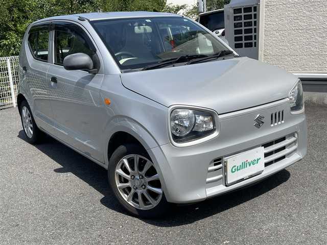スズキ アルト F 静岡県 2017(平29)年 3.3万km シルキーシルバーメタリック 純正CDデッキ/社外14インチAW/キーレス /純正フロアマット/純正ドアバイザー/ETC/スペアキー/取扱説明書/R4/6点検記録簿有
