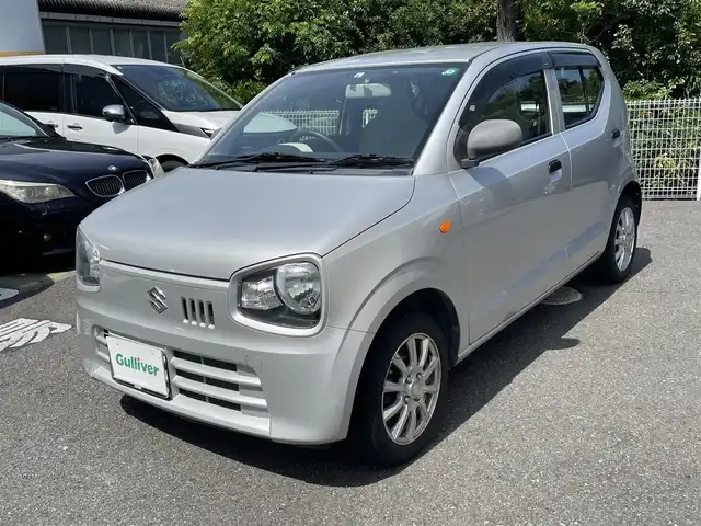 スズキ アルト F 静岡県 2017(平29)年 3.3万km シルキーシルバーメタリック 純正CDデッキ/社外14インチAW/キーレス /純正フロアマット/純正ドアバイザー/ETC/スペアキー/取扱説明書/R4/6点検記録簿有