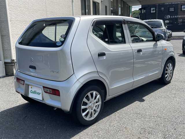 スズキ アルト F 静岡県 2017(平29)年 3.3万km シルキーシルバーメタリック 純正CDデッキ/社外14インチAW/キーレス /純正フロアマット/純正ドアバイザー/ETC/スペアキー/取扱説明書/R4/6点検記録簿有