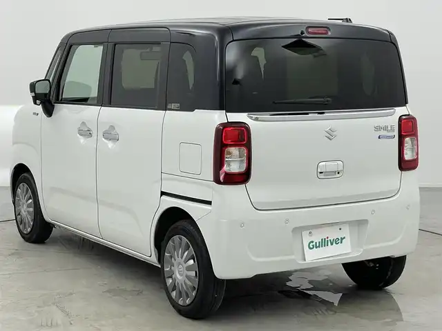 スズキ ワゴンＲ スマイル HYBRID X 愛知県 2023(令5)年 4.2万km ピュアホワイトパール/ブラック2トーン 社外7インチナビ（Panasonic）/バックカメラ/フルセグTV/Bluetooth/ヘッドアップディスプレイ/スズキセーフティーサポート/衝突被害軽減システム/横滑り防止装置/コーナーセンサー/クルーズコントロール/レーンキープアシスト/オートライト/オートマチックハイビーム/LEDヘッドライト/LEDフォグランプ/両側パワースライドドア/シートヒーター/フルフラットシート/ETC/純正フロアマット/プッシュスタート/スマートキー