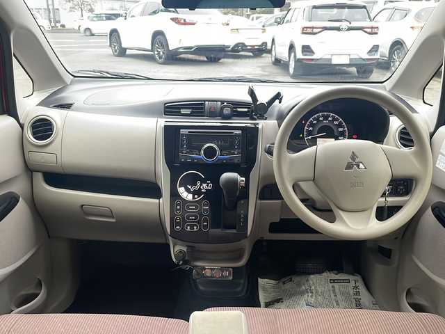 三菱 ｅＫワゴン M 福島県 2016(平28)年 8.2万km レッドメタリック オーディオ/・BT/USB/AUX/CD/FM/AM/ETC/デジタルインナーミラー/・ミラー式ドライブレコーダー/ベンチシート/・D席シートヒーター/・フルフラットシート/アイドリングストップ/電動格納ミラー/ハロゲンヘッドライト/・ヘッドライトレベライザー/ドアバイザー