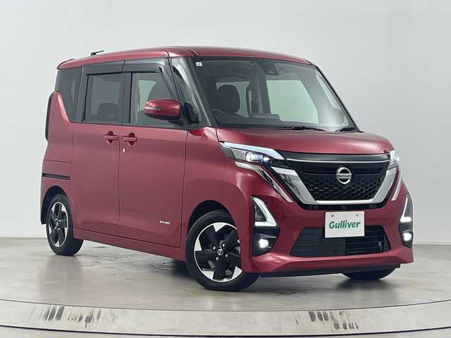 日産 ルークス HWS X プロパイロットED 埼玉県 2021(令3)年 3万km スパークリングレッドM 純正９インチナビ　/アラウンドビューモニター　/両側パワースライドドア　/プロパイロット　/電動パーキング　/フルセグTV/Bluetooth/純正ドライブレコーダー　/ビルトインＥＴＣ　/サーキュレーター　/オートＬＥＤライト　/純正フロアマット