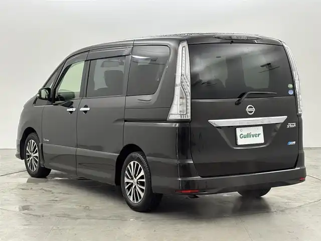 日産 セレナ ハイウェイスター Sハイブリッド 福岡県 2014(平26)年 7.9万km タイガーアイブラウン フリップダウンモニター　/純正８型ナビ／フルセグＴＶ　/バックカメラ　/ＥＴＣ　/前後ドラレコ/クルーズコントロール　/レーンキープ　/アイドリングストップ　/両側電動スライドドア　/Ｗエアコン　/純正１６インチＡＷ