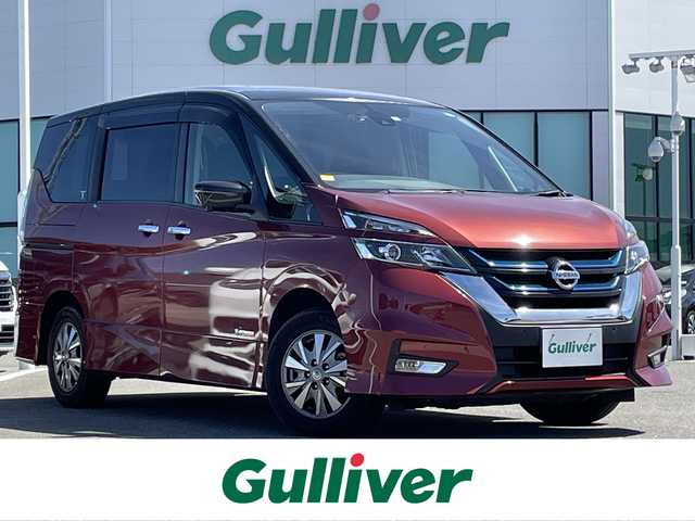 日産 セレナ e－パワー ハイウェイスター V 佐賀県 2018(平30)年 3.9万km マルーンレッド 2トーン 純正9型メモリナビゲーション【MM517D-L】/・BT CD DVD SD AM FM フルセグTV/アラウンドビューモニター/ドライブレコーダー/ビルトインETC/両側パワースライドドア/革巻きステアリング/ステアリングリモコン/LEDヘッドライト/オートハイビーム/スマートキー/純正15インチアルミホイール/純正フロアマット/純正ドアバイザー/スペアキー×1本/運転支援システム/・エマージェンシーブレーキ/・車線逸脱警報/・クリアランスソナー/・パーキングアシスト/・クルーズコントロール/・標識表示