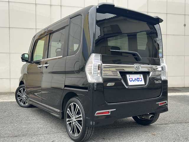 ダイハツ タント カスタム RS スマセレSA&SN 埼玉県 2014(平26)年 6.5万km ブラックマイカメタリック (株)IDOMが運営する【じしゃロン熊谷店】の自社ローン専用車両になりますこちらは現金またはオートローンご利用時の価格です。自社ローンご希望の方は別途その旨お申付け下さい/スマートアシスト/純正メモリーナビ/　CD/DVD/ワンセグ/Bluetooth/AUX/USB/HDMI/革巻きステアリング/ステアリングスイッチ/スマートキー&プッシュスタート/アイドリングストップ/ETC/スペアキー有/純正合皮シートカバー/バックカメラ/両側パワースライドドア/KENWOOD製ツィーター（KFC-ST01）/セルスター製レーダー探知機（VA-230E）