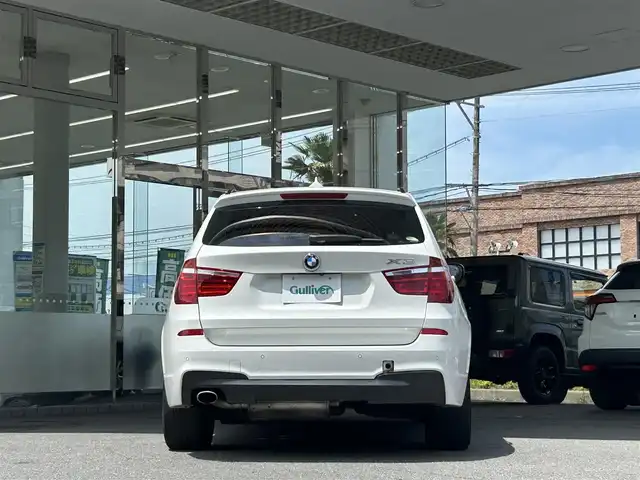 ＢＭＷ Ｘ３ xDrive20d ブルーパフォーマンス 福島県 2014(平26)年 19.8万km アルピンホワイトⅢ 登録時走行距離：197365KM/4WD/純正ナビ/（フルセグTV/Bluetooth接続/CD/DVD/AUX/AM/FM）/プッシュスタート/ミラー一体ETC/社外ドラレコ/パワーシート（D席/N席）/レザーシート/ISOFIX/クルーズコントロール/ステアリングスイッチ/サンルーフ/ルーフレール/電動格納ミラー/ドアバイザー/純正AW/コーナーセンサー/純正/フロント、リヤフォグランプ/横滑り防止装置/オートライト/アイドリングストップ/スマートキー/保証書/取扱説明書