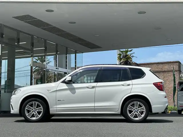 ＢＭＷ Ｘ３ xDrive20d ブルーパフォーマンス 福島県 2014(平26)年 19.8万km アルピンホワイトⅢ 登録時走行距離：197365KM/4WD/純正ナビ/（フルセグTV/Bluetooth接続/CD/DVD/AUX/AM/FM）/プッシュスタート/ミラー一体ETC/社外ドラレコ/パワーシート（D席/N席）/レザーシート/ISOFIX/クルーズコントロール/ステアリングスイッチ/サンルーフ/ルーフレール/電動格納ミラー/ドアバイザー/純正AW/コーナーセンサー/純正/フロント、リヤフォグランプ/横滑り防止装置/オートライト/アイドリングストップ/スマートキー/保証書/取扱説明書