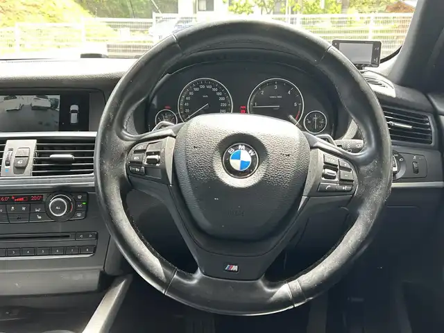 ＢＭＷ Ｘ３ xDrive20d ブルーパフォーマンス 福島県 2014(平26)年 19.8万km アルピンホワイトⅢ 登録時走行距離：197365KM/4WD/純正ナビ/（フルセグTV/Bluetooth接続/CD/DVD/AUX/AM/FM）/プッシュスタート/ミラー一体ETC/社外ドラレコ/パワーシート（D席/N席）/レザーシート/ISOFIX/クルーズコントロール/ステアリングスイッチ/サンルーフ/ルーフレール/電動格納ミラー/ドアバイザー/純正AW/コーナーセンサー/純正/フロント、リヤフォグランプ/横滑り防止装置/オートライト/アイドリングストップ/スマートキー/保証書/取扱説明書