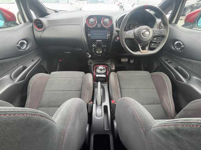 日産 ノート e－パワー ニスモ 徳島県 2017(平29)年 5.3万km ブリリアントホワイトパール 純正8インチナビ　MM517D-W/(SD/Bluetooth/CD/FM/AM/USB)/全方位カメラ/ドライブレコーダー/ETC2.0/レーンキープアシストシステム/デジタルインナーミラー/ドアバイザー/クリアランスソナー/エマージェンシーブレーキ/オートライト/LEDヘッドライト/純正フロアマット/プッシュスタート/スマートキー