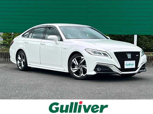 トヨタ クラウン ハイブリッド RS アドバンス 茨城県 2019(平31)年 3.8万km ホワイトパールクリスタルシャイン 純正SDナビ/CD/USB/BT/フルセグTV/バックカメラ/ヘッドアップディスプレイ/前後コーナーセンサー/横滑り防止システム/レーンキープアシスト/衝突被害軽減システム/レーダークルーズコントロール/LEDオートライト/オートマチックハイビーム/パワーシート/純正18インチアルミホイール/パドルシフト/前方ドライブレコーダー/ステアリングリモコン/スマートキー/プッシュスタート/ETC2.0