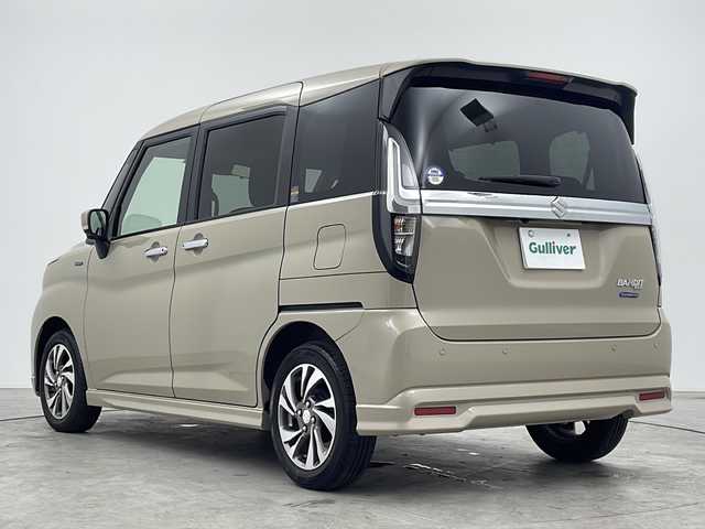 スズキ ソリオ バンディット HV SV 三重県 2023(令5)年 1.6万km キャラバンアイボリーPM 禁煙車/純正ナビ　/全方位カメラ　/両側電動ドア　/スズキセーフティーサポート　/衝突軽減　/追従式クルーズコントロール　/パドルシフト　/シートヒーター　/コーナーセンサー　/ドラレコ前後　/純正アルミ　/ＬＥＤヘッドライト/スタッドレス積込
