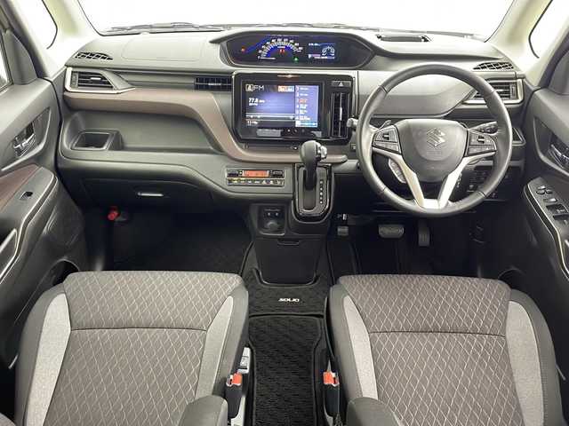 スズキ ソリオ バンディット HV SV 三重県 2023(令5)年 1.6万km キャラバンアイボリーPM 禁煙車/純正ナビ　/全方位カメラ　/両側電動ドア　/スズキセーフティーサポート　/衝突軽減　/追従式クルーズコントロール　/パドルシフト　/シートヒーター　/コーナーセンサー　/ドラレコ前後　/純正アルミ　/ＬＥＤヘッドライト/スタッドレス積込