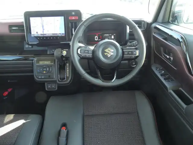 スズキ スペーシア カスタム HYBRID XS 千葉県 2024(令6)年 1.4万km ピュアホワイトP 純正9インチナビ/(Bluetooth/CD/DVD/HDMI/USB/ipod/AM/FM)/地デジフルセグ/全方位カメラ/ETC/ステアリングヒーター/アダプティブクルーズコントロール/衝突軽減ブレーキ/車線逸脱抑制機能/ヘッドアップディスプレイ/先行車発進お知らせ機能/標識認識機能/前席シートヒーター/電子パーキングシステム/ブレーキホールド/アイドリングストップ/ロールサンシェード/ウィンカーミラー/フロントフォグランプ/純正フロアマット/純正15インチアルミホイール