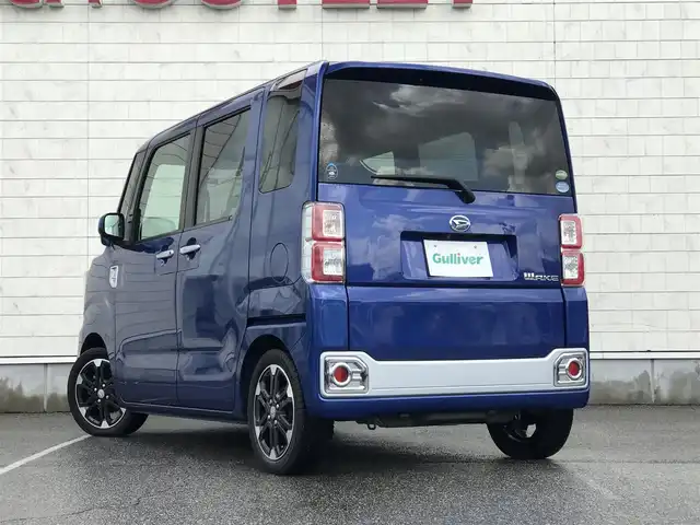 ダイハツ ウェイク G SA 富山県 2016(平28)年 7.5万km ブルーメタリック 社外ナビ/フルセグTV/バックカメラ/Bluetooth/ドライブレコーダー前後/衝突被害軽減ブレーキ/両側パワースライドドア/プッシュスタート/スマートキー/シートカバー/LEDヘッドライト/オートライト/フォグランプ/電動格納ミラー/ETC