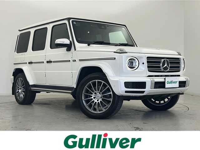 メルセデス・ベンツ ゲレンデヴァーゲン Ｇ４００ｄ AMGライン 宮城県 2021(令3)年 2.4万km ダイヤモンドホワイト ワンオーナー/サンルーフ/本革シート/全方位カメラ/アクティブブレーキアシスト/アテンションアシスト/レーンキーピングアシスト/ブラインドスポットアシスト/アダプティブクルーズコントロール/インテリジェントライトシステム/純正ナビ/・BT・USB・SD/フルセグTV/前席パワーシート/前席シートメモリー/全席シートヒーター/革巻きステアリング/パドルシフト/LEDヘッドライト/ドライブレコーダー（前後）/ETC/電動パーキングブレーキ/プッシュスタート/スマートキー×2