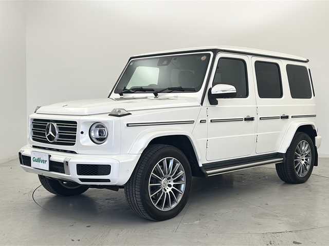 メルセデス・ベンツ ゲレンデヴァーゲン Ｇ４００ｄ AMGライン 宮城県 2021(令3)年 2.4万km ダイヤモンドホワイト ワンオーナー/サンルーフ/本革シート/全方位カメラ/アクティブブレーキアシスト/アテンションアシスト/レーンキーピングアシスト/ブラインドスポットアシスト/アダプティブクルーズコントロール/インテリジェントライトシステム/純正ナビ/・BT・USB・SD/フルセグTV/前席パワーシート/前席シートメモリー/全席シートヒーター/革巻きステアリング/パドルシフト/LEDヘッドライト/ドライブレコーダー（前後）/ETC/電動パーキングブレーキ/プッシュスタート/スマートキー×2