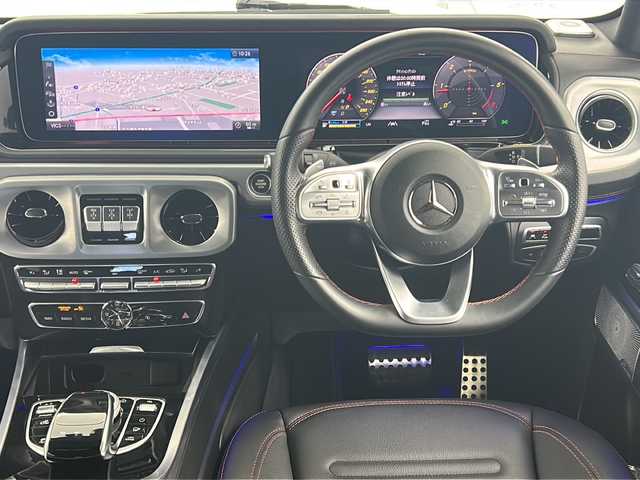 メルセデス・ベンツ ゲレンデヴァーゲン Ｇ４００ｄ AMGライン 宮城県 2021(令3)年 2.4万km ダイヤモンドホワイト ワンオーナー/サンルーフ/本革シート/全方位カメラ/アクティブブレーキアシスト/アテンションアシスト/レーンキーピングアシスト/ブラインドスポットアシスト/アダプティブクルーズコントロール/インテリジェントライトシステム/純正ナビ/・BT・USB・SD/フルセグTV/前席パワーシート/前席シートメモリー/全席シートヒーター/革巻きステアリング/パドルシフト/LEDヘッドライト/ドライブレコーダー（前後）/ETC/電動パーキングブレーキ/プッシュスタート/スマートキー×2