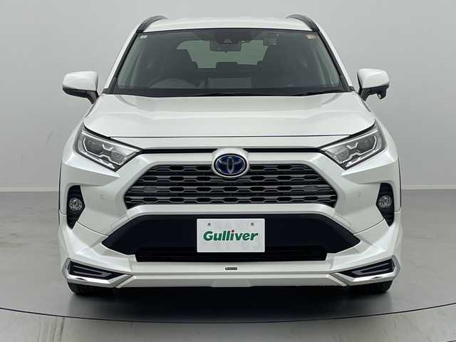 トヨタ ＲＡＶ４ ハイブリットG 福島県 2019(令1)年 4.5万km ホワイトパールクリスタルシャイン /禁煙車//モデリスタエアロ//デジタルインナーミラー//ＢＳＭ//パワーバックドア//純正ナビ/CD・DVD・BT・MSV・フルセグTV//ステアリングヒーター//レザーシート/D席パワーシート・シートヒーター//レーダークルーズコントロール//前後ドライブレコーダー//パワーシート//2.0ＥＴＣ//トヨタセーフティセンス//バックカメラ//クリアランスソナー//ステアリングリモコン//ルーフレール//スペアキー有り