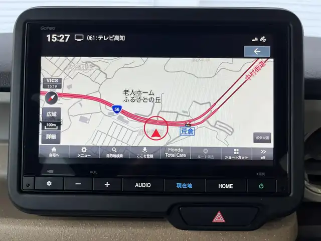 ホンダ Ｎ ＢＯＸ 高知県 2024(令6)年 0.3万km クリスタルブラックパール 純正ナビ/クルーズコントロール/アイドリングストップ/アイドリングストップ/バックカメラ/片側パワースライドドア/スマートキー/純正フロアマット/LEDヘッドライト/横滑り防止装置/レーンキープアシスト/盗難防止装置/オートライト/衝突被害軽減システム/運転席＋助手席＋サイドエアバッグ/カーテンエアバッグ/オートマチックハイビーム/コーナーセンサー/AM/FM
