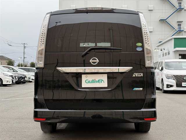 日産 セレナ ハイウェイスター S HV エアロ 大分県 2013(平25)年 8.7万km スーパーブラック 純正ナビ【型式MC312D-W】/　AM/FM/CD/DVD/BT/　USB入力端子/　フルセグ/後席モニター【メーカーALPINE　型式PCX-R3300】/バックモニター/ETC/純正フロアマット/両側パワースライドドア/プッシュスタート/ドアバイザー/ウィンカーミラー/アイドリングストップ/HID